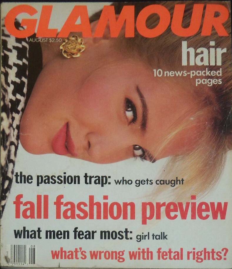 Glamour August 1990 August 1990 magazine back issue cover