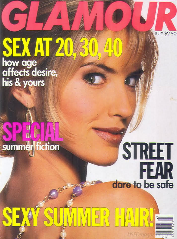 Glamour July 1991 July 1991 magazine back issue cover