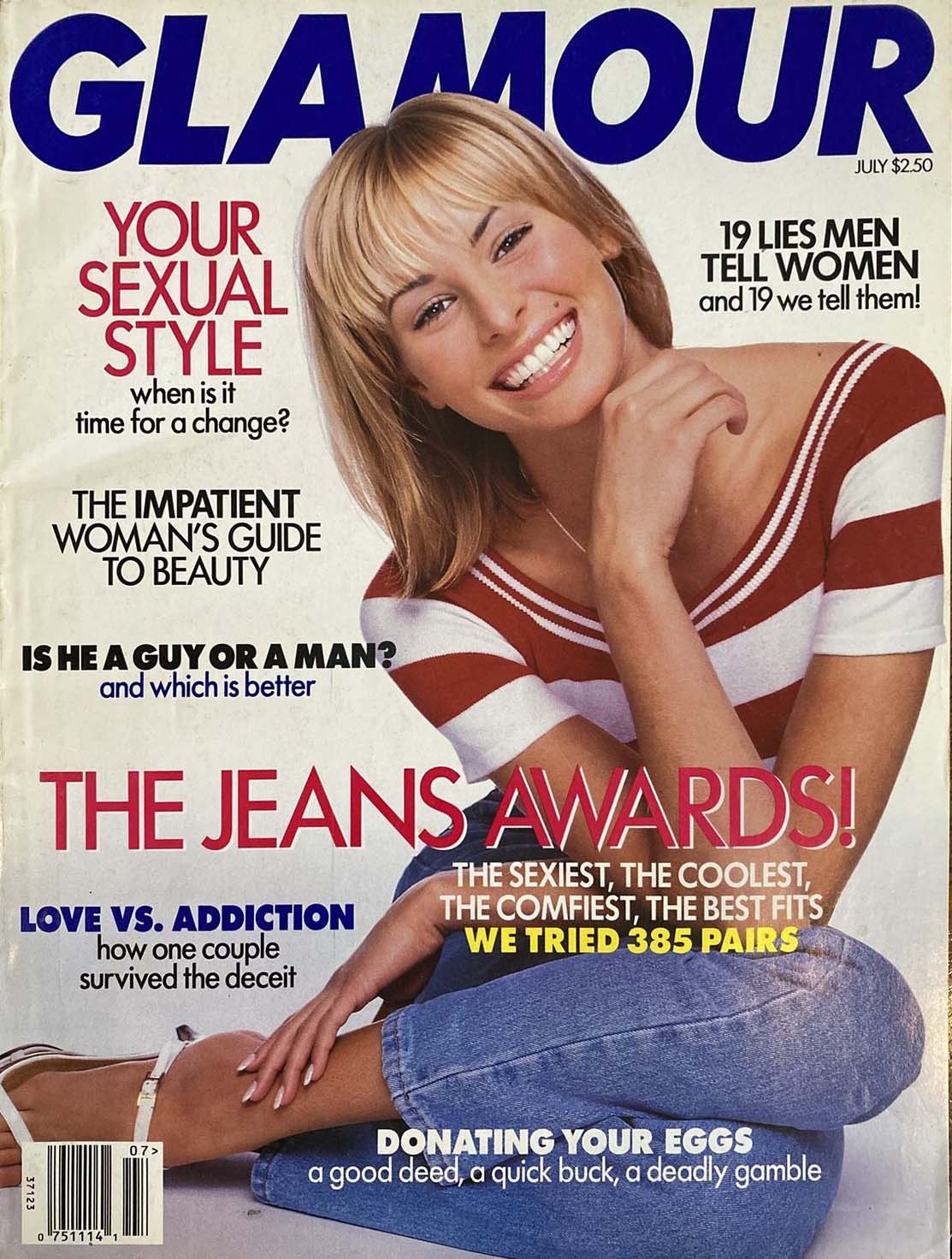 Glamour July 1996 July 1996 magazine back issue cover