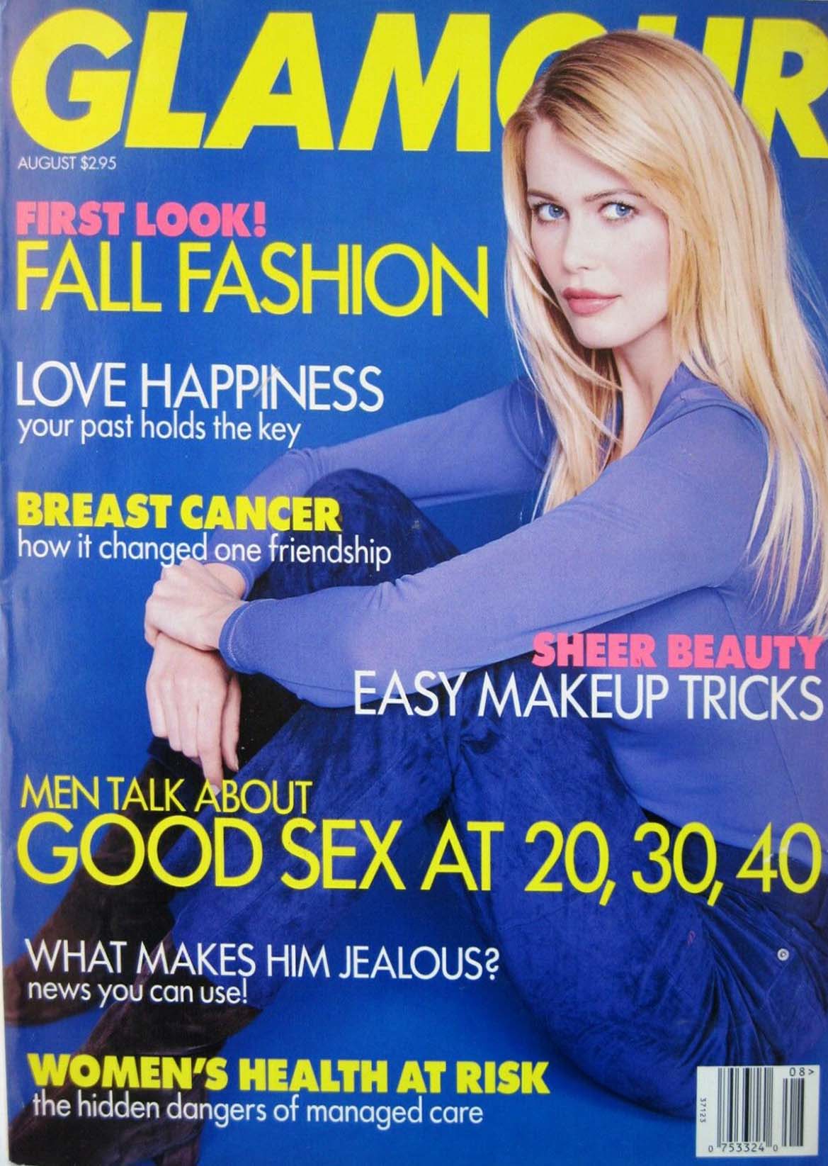 Glamour August 1996 August 1996 magazine back issue cover