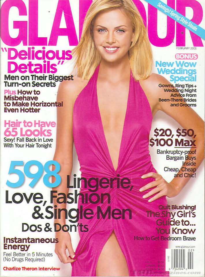 Glamour February 2001 February 2001 magazine back issue cover