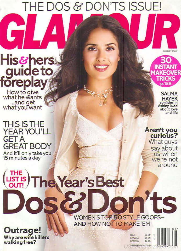 Glamour January 2006 January 2006 magazine back issue cover