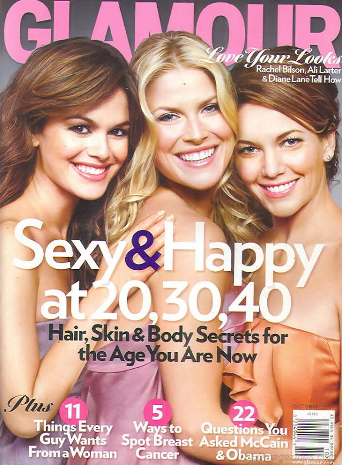 Glamour October 2008 October 2008 magazine back issue cover