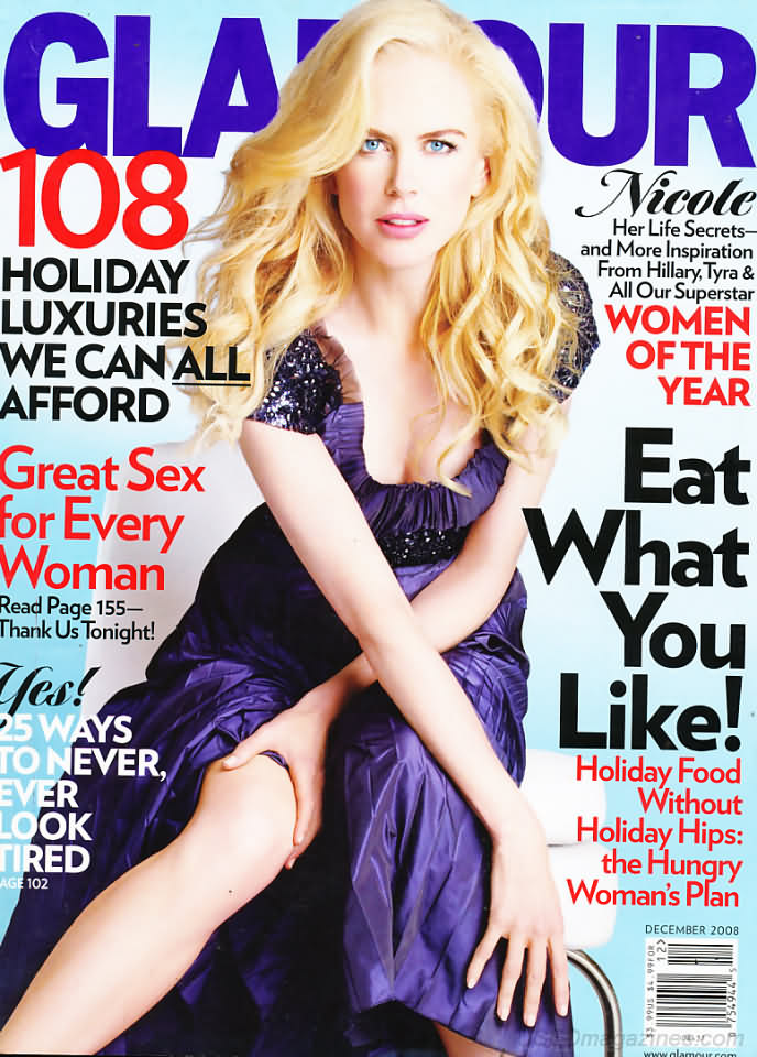 Glamour December 2008 December 2008 magazine back issue cover