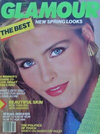 Glamour March 1986 magazine back issue cover