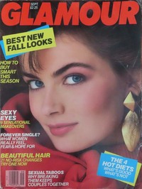 Glamour September 1986 magazine back issue cover
