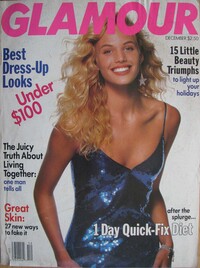 Glamour December 1989 magazine back issue cover