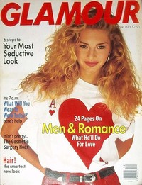 Glamour February 1990 magazine back issue cover