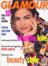 Glamour October 1990 magazine back issue cover