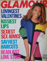 Glamour February 1991 magazine back issue cover