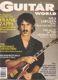 Guitar World March 1982 magazine back issue cover