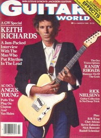 Guitar World March 1986 magazine back issue cover