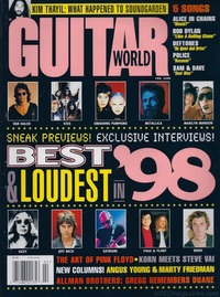 Guitar World February 1998 magazine back issue cover
