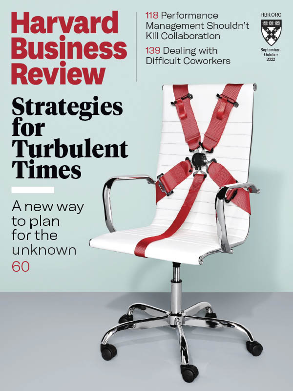 Harvard Business Review September/October 2022 September 2022 magazine back issue cover