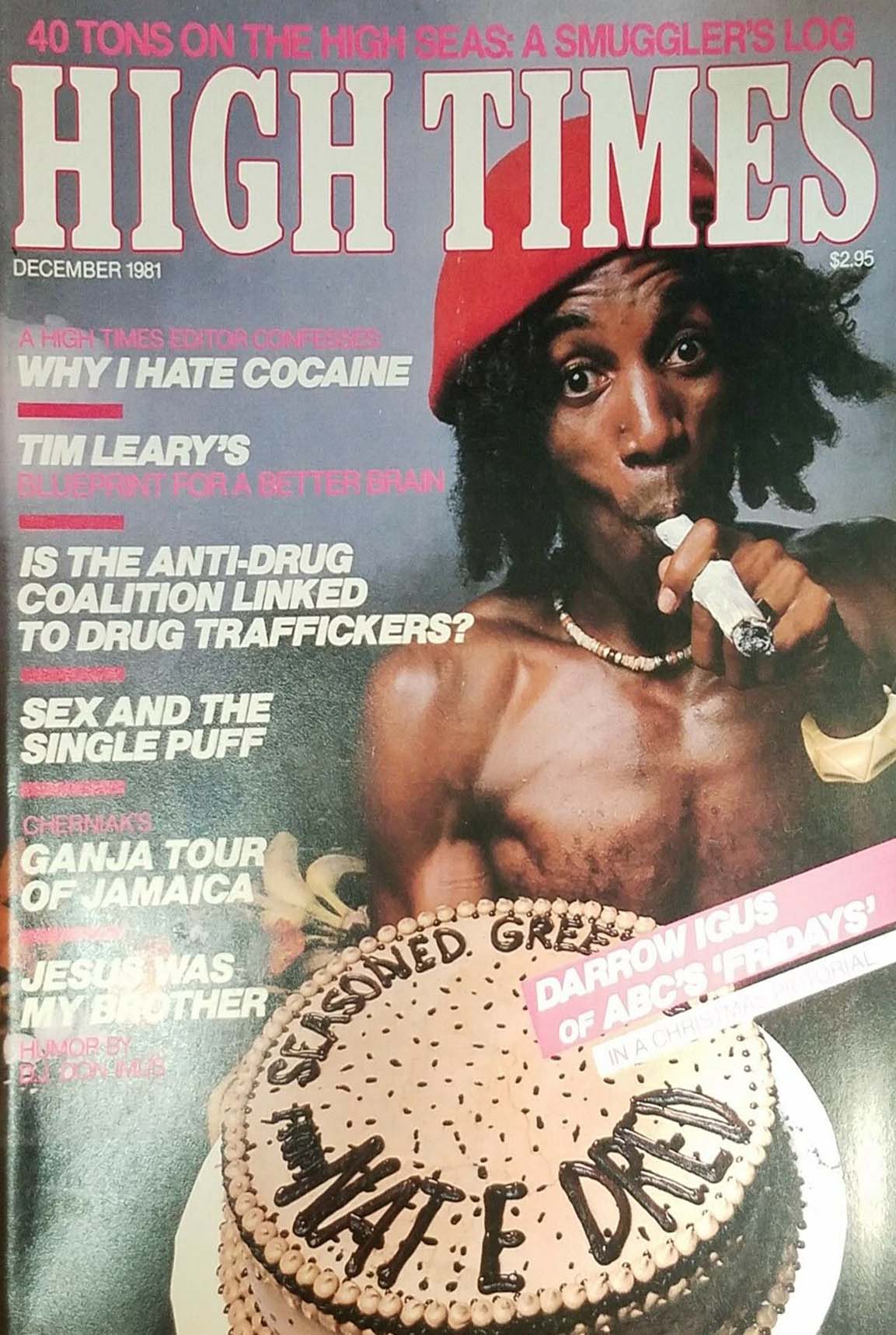 High Times December 1981 December 1981 magazine back issue cover