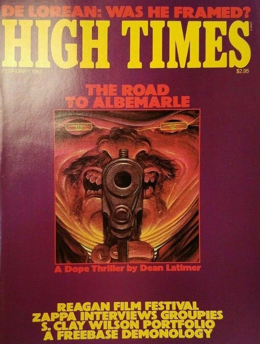 High Times February 1983 February 1983 magazine back issue cover