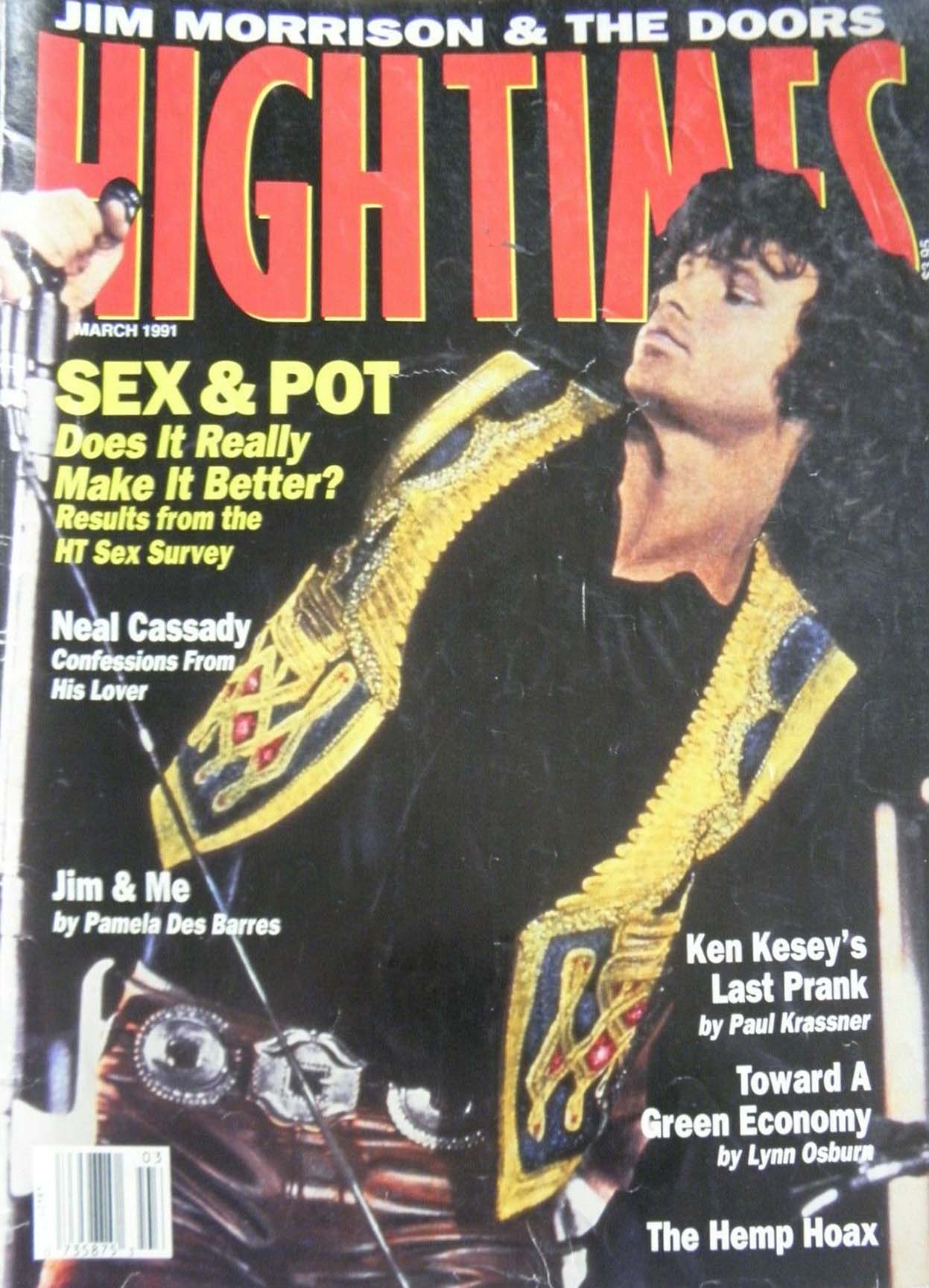 High Times March 1991 March 1991 magazine back issue cover