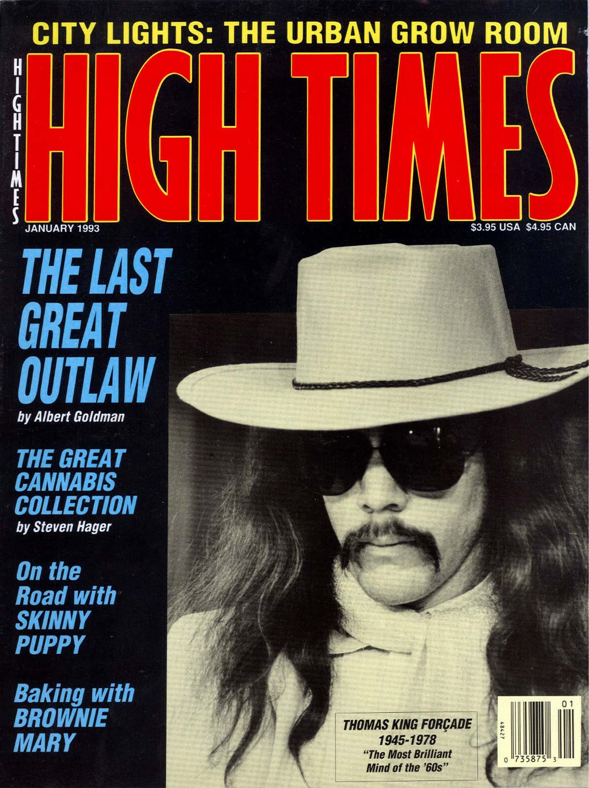 High Times January 1993 January 1993 magazine back issue cover
