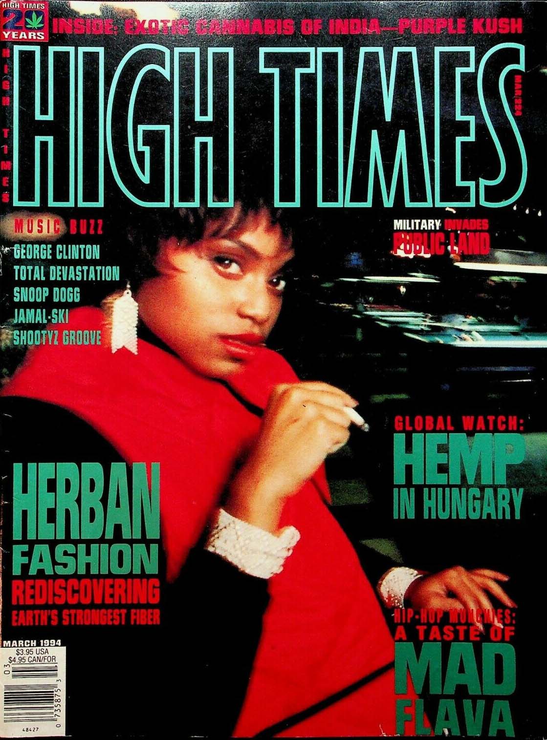 High Times March 1994 March 1994 magazine back issue cover