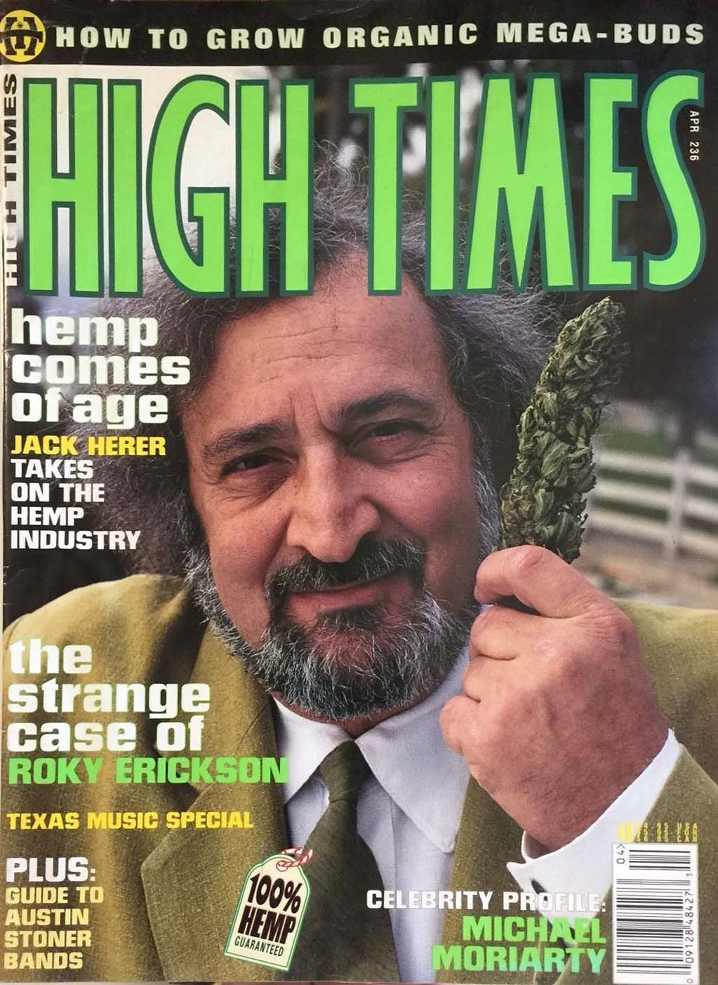 High Times April 1995 April 1995 magazine back issue cover