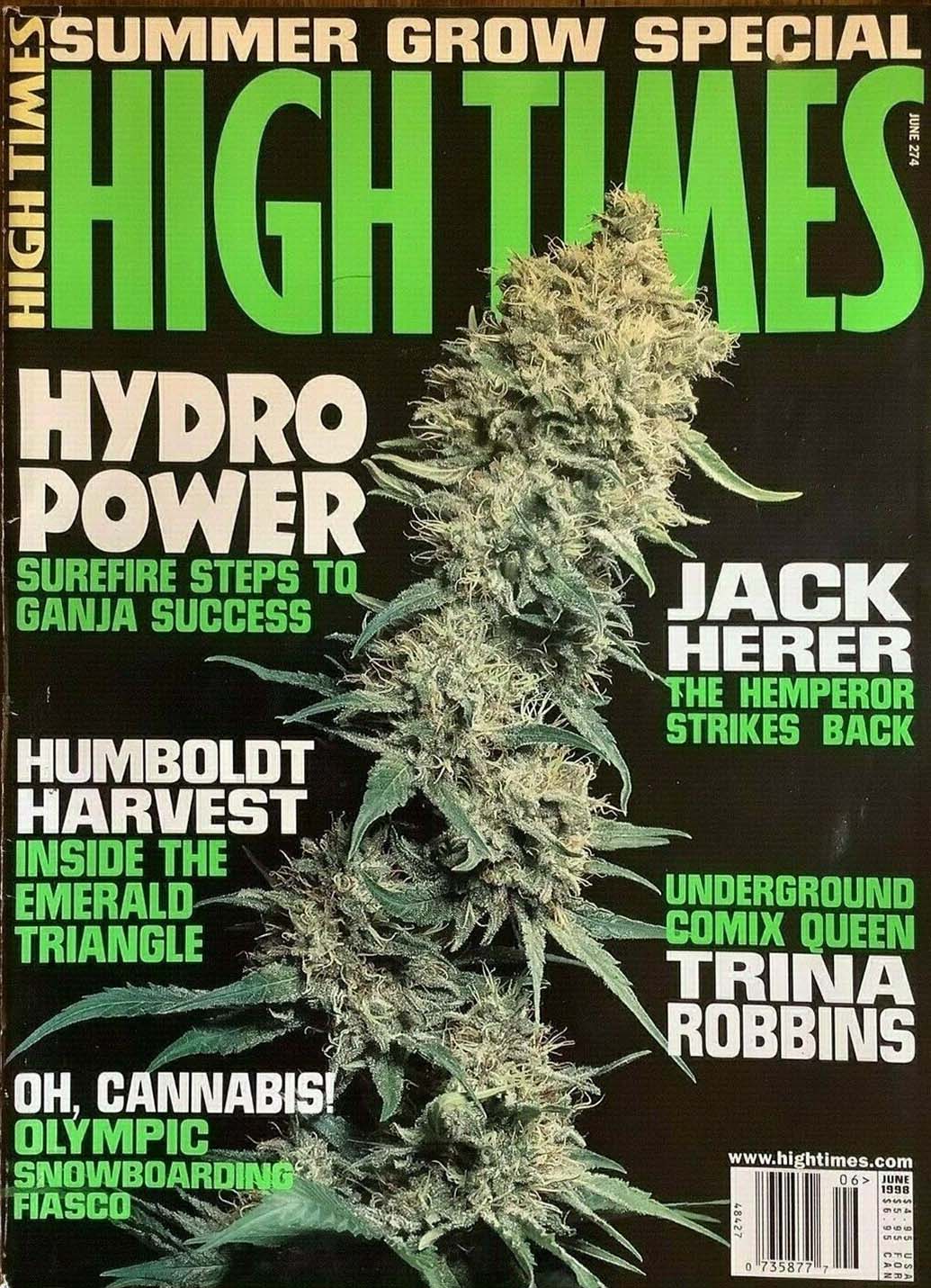High Times June 1998 June 1998 magazine back issue cover