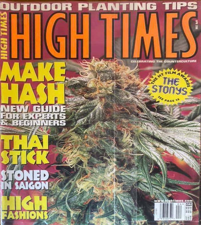 High Times April 2000 April 2000 magazine back issue cover