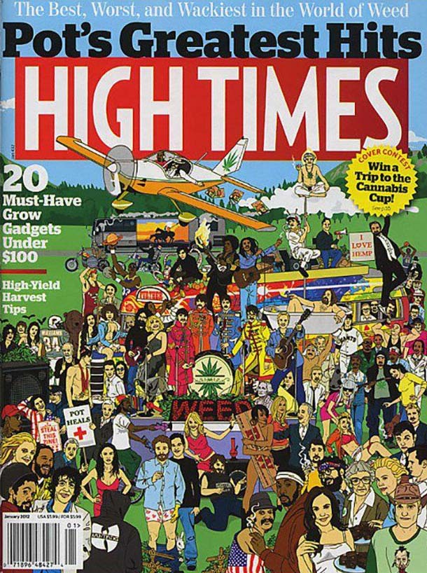 High Times January 2012 January 2012 magazine back issue cover