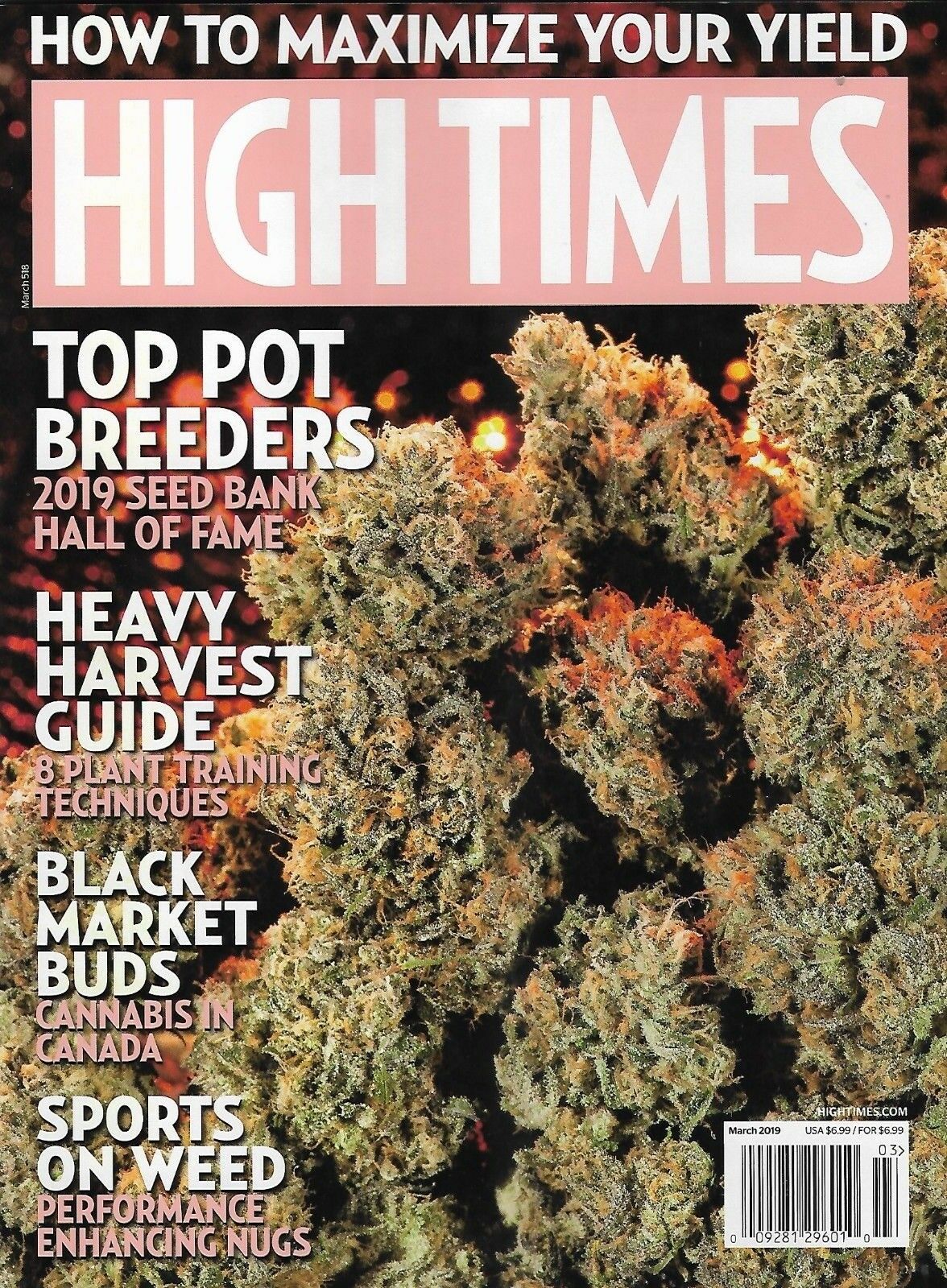 High Times March 2019 March 2019 magazine back issue cover