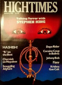 High Times January 1981 magazine back issue cover