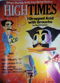 High Times February 1981 magazine back issue cover