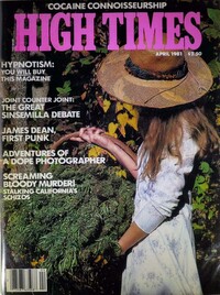 High Times April 1981 magazine back issue cover