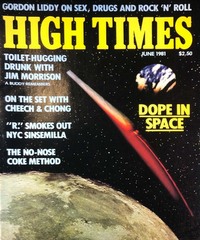 High Times June 1981 magazine back issue cover