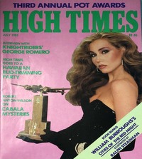High Times July 1981 magazine back issue cover