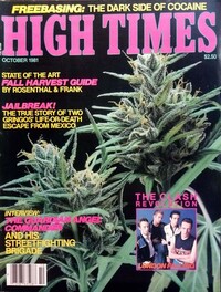 High Times October 1981 magazine back issue cover