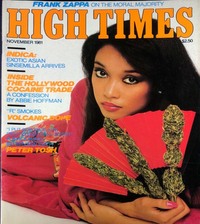 High Times November 1981 magazine back issue cover