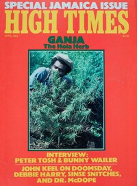 High Times April 1983 magazine back issue cover