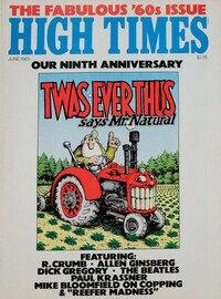High Times June 1983 magazine back issue cover