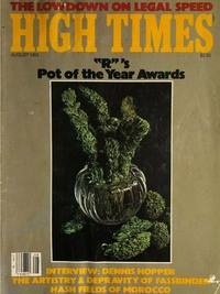High Times August 1983 magazine back issue cover