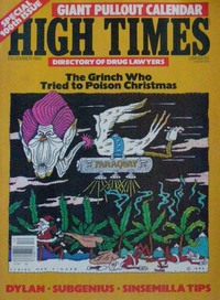 High Times December 1983 magazine back issue cover