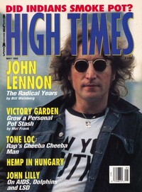 High Times May 1992 magazine back issue cover