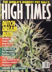 High Times August 1992 magazine back issue cover