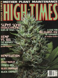 High Times December 1995 magazine back issue cover