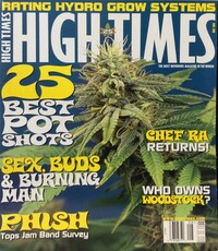 High Times August 1999 magazine back issue cover