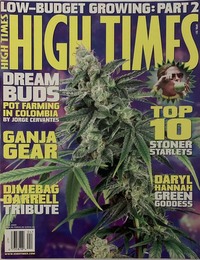 High Times April 2005 magazine back issue cover