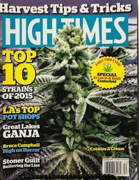 High Times December 2015 magazine back issue cover