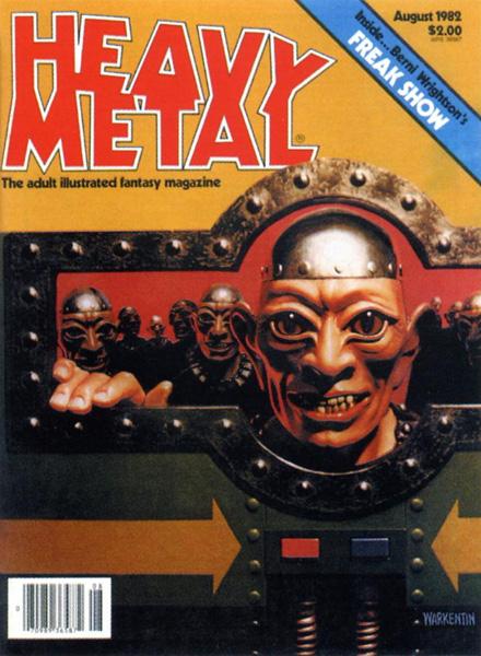 Heavy Metal August 1982 August 1982 magazine back issue cover