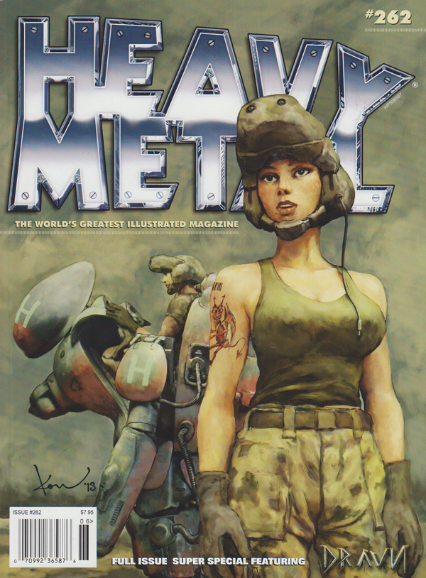 Heavy Metal # 262, 2013 March 2013 magazine back issue cover