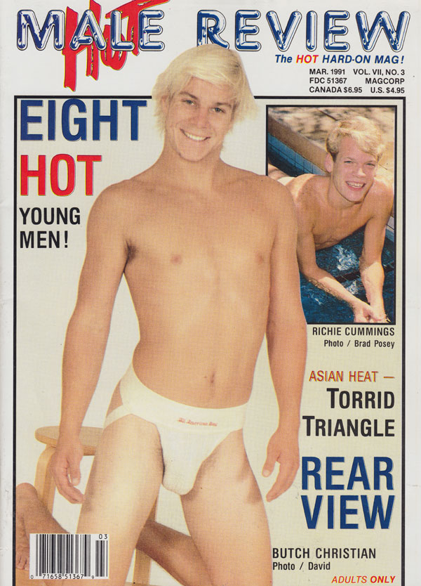 Hot Male Review March 1991 March 1991 magazine back issue cover