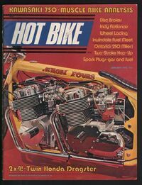 Hot Bike January 1972 magazine back issue cover