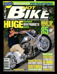 Hot Bike July 2002 magazine back issue cover